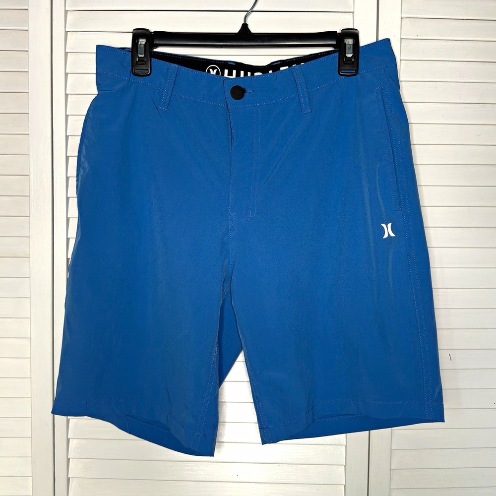 Hurley Men's Performance Hybrid Shorts Size 32 Blue Stretch Golf Casual Comfort